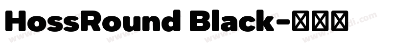 HossRound Black字体转换